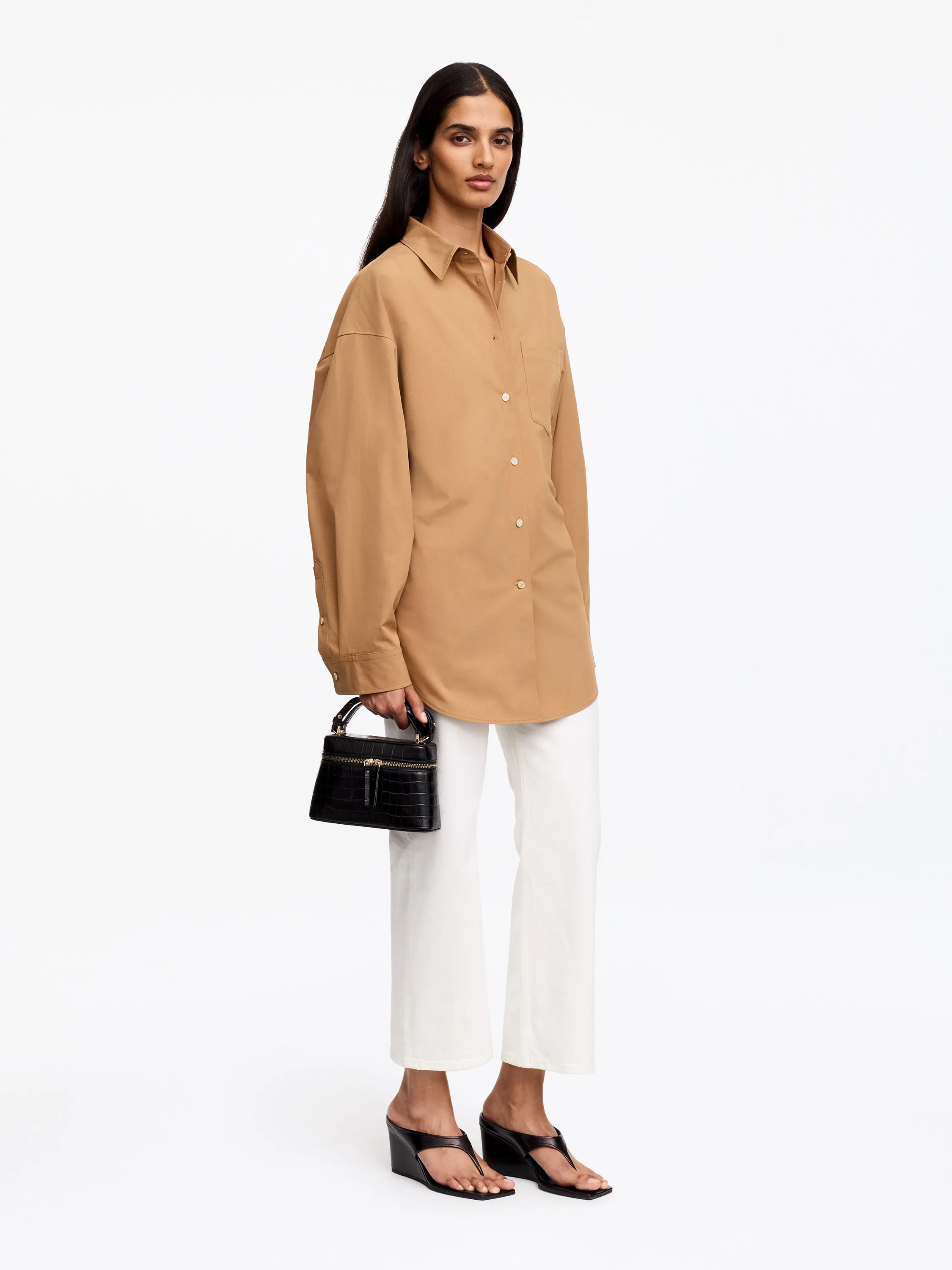 Chemise à manches chauve-souris - Camel