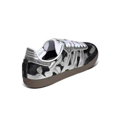 Adidas Samba OG Black Pony Hair Silver Metallic — photo 3