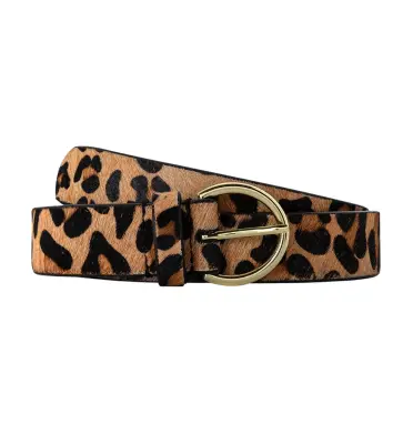 Ceinture en cuir motif léopard — photo 3