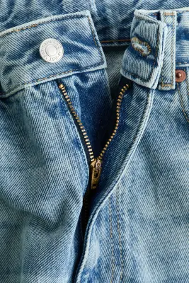 Barrel Regular Waist Jeans - Bleu denim clair — photo 5