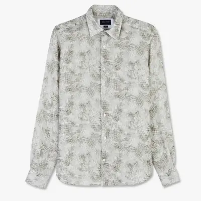 EDEN PARK CHEMISE PALMIER Kaki — photo 3