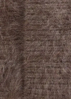 Bonnet en cachemire brossé - Marron foncé — photo 2
