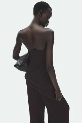Top bandeau asymétrique - Bordeaux — photo 3