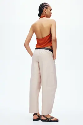 Pantalon cargo avec jambes ballon - Beige — photo 3
