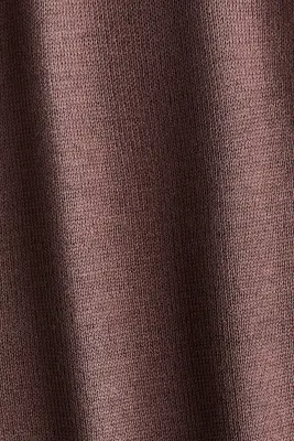 Top long en maille fine - Taupe foncé — photo 3