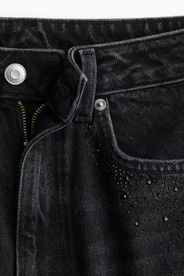 Wide Ultra High Jeans - Noir denim — photo 2