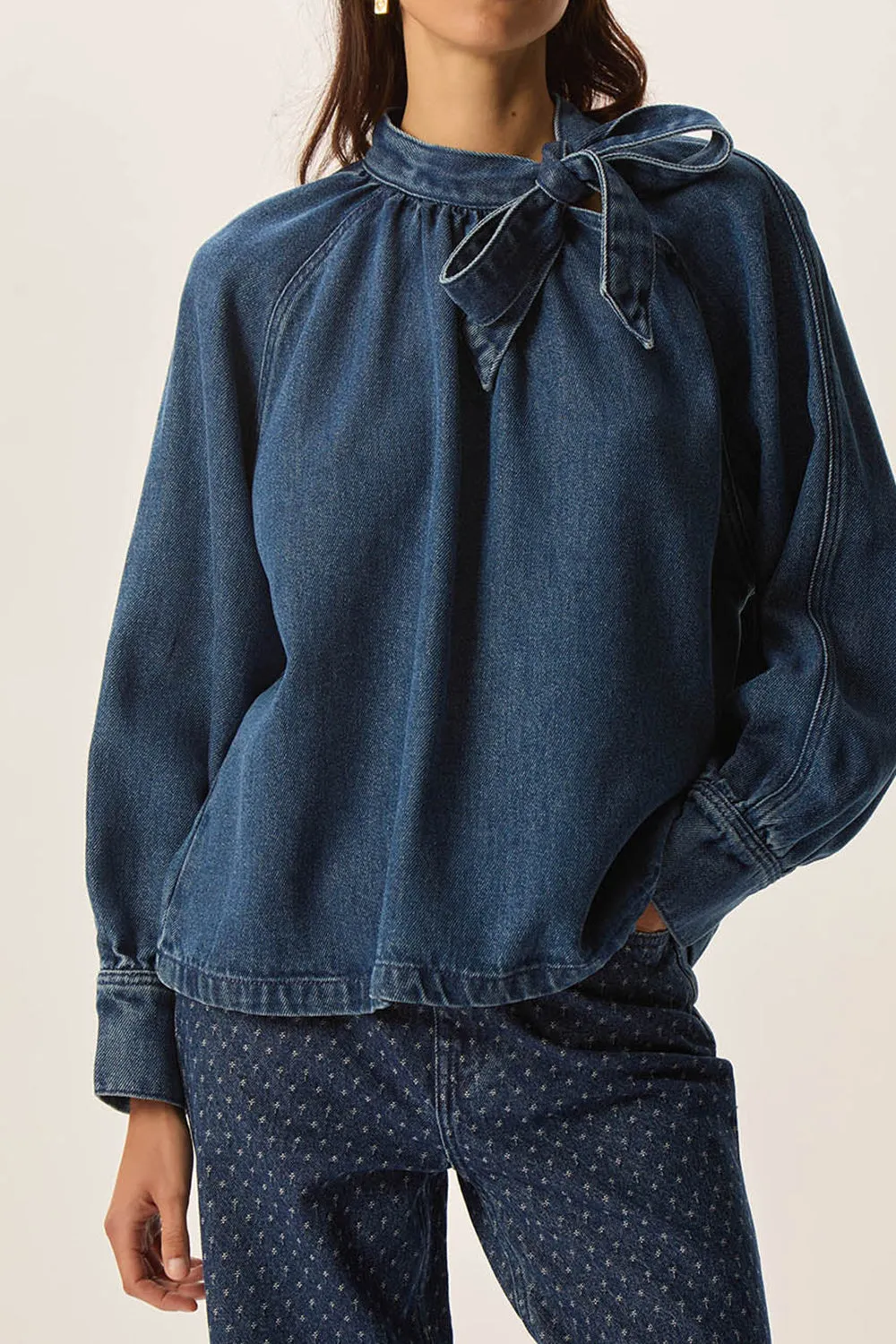 Blouse Lou Middle Blue