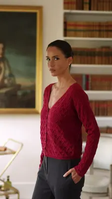 Ninon Knit Sweater - Bordeaux — photo 3