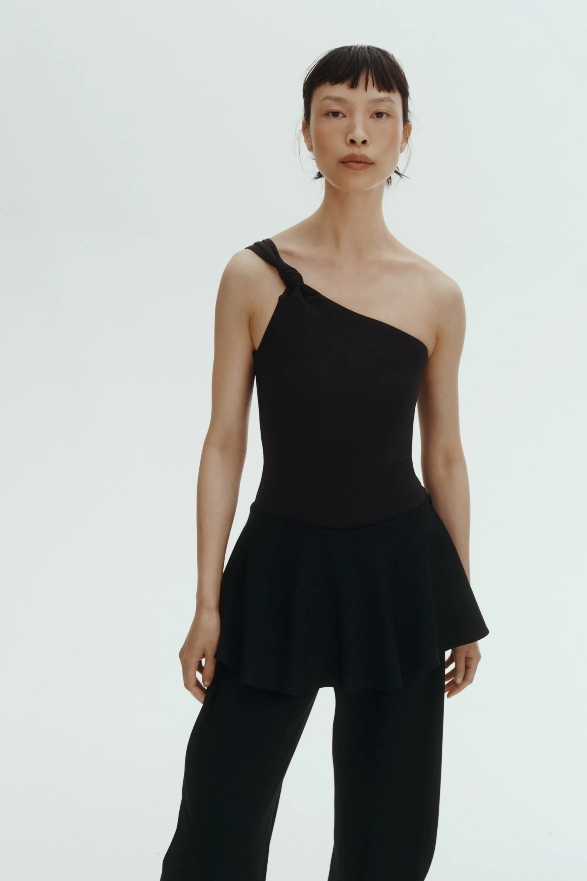 Body string asymétrique - Noir