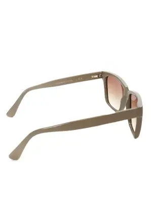 Lunettes de soleil monture gris taupe et verres dégradés bruns Prix boutique 250€ — photo 5