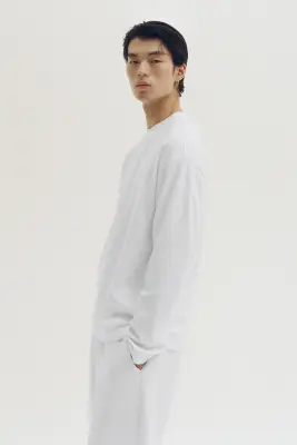 T-shirt à manches longues Cooling Relaxed Fit - Blanc — photo 5