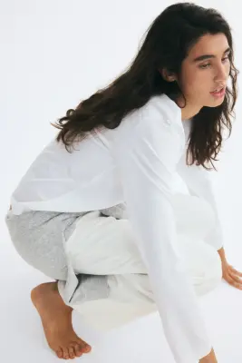 Top en coton Supima® - Blanc — photo 4