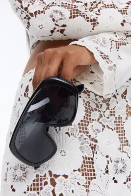 Lunettes de soleil monoverre polarisées - Noir — photo 1