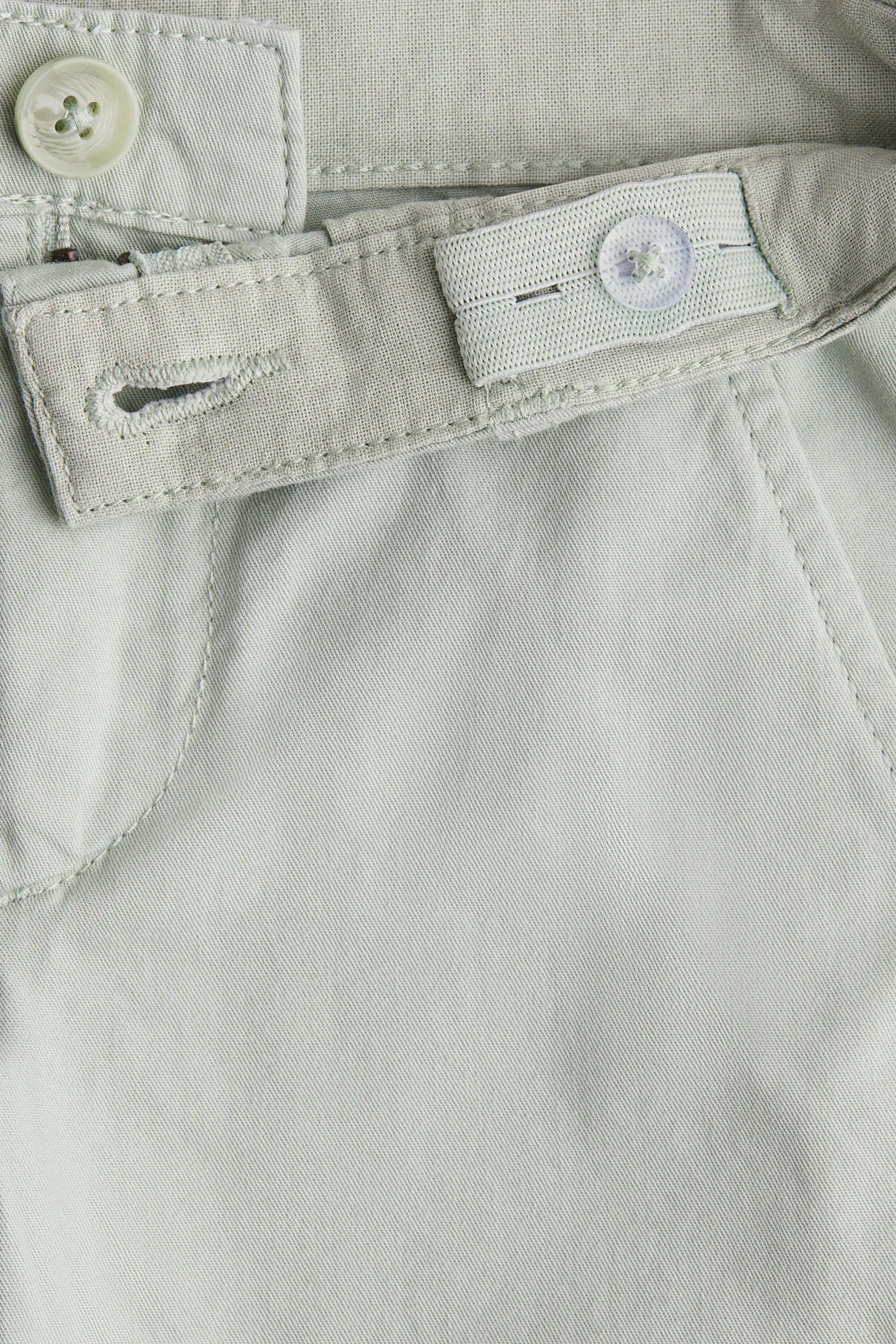 Short chino en coton - Vert sauge
