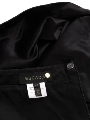 Jupe crayon taille haute en satin de soie noire Prix boutique 400€ Taille 36 — photo 5