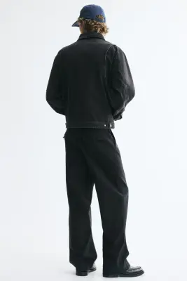 Veste workwear en denim - Noir denim — photo 2