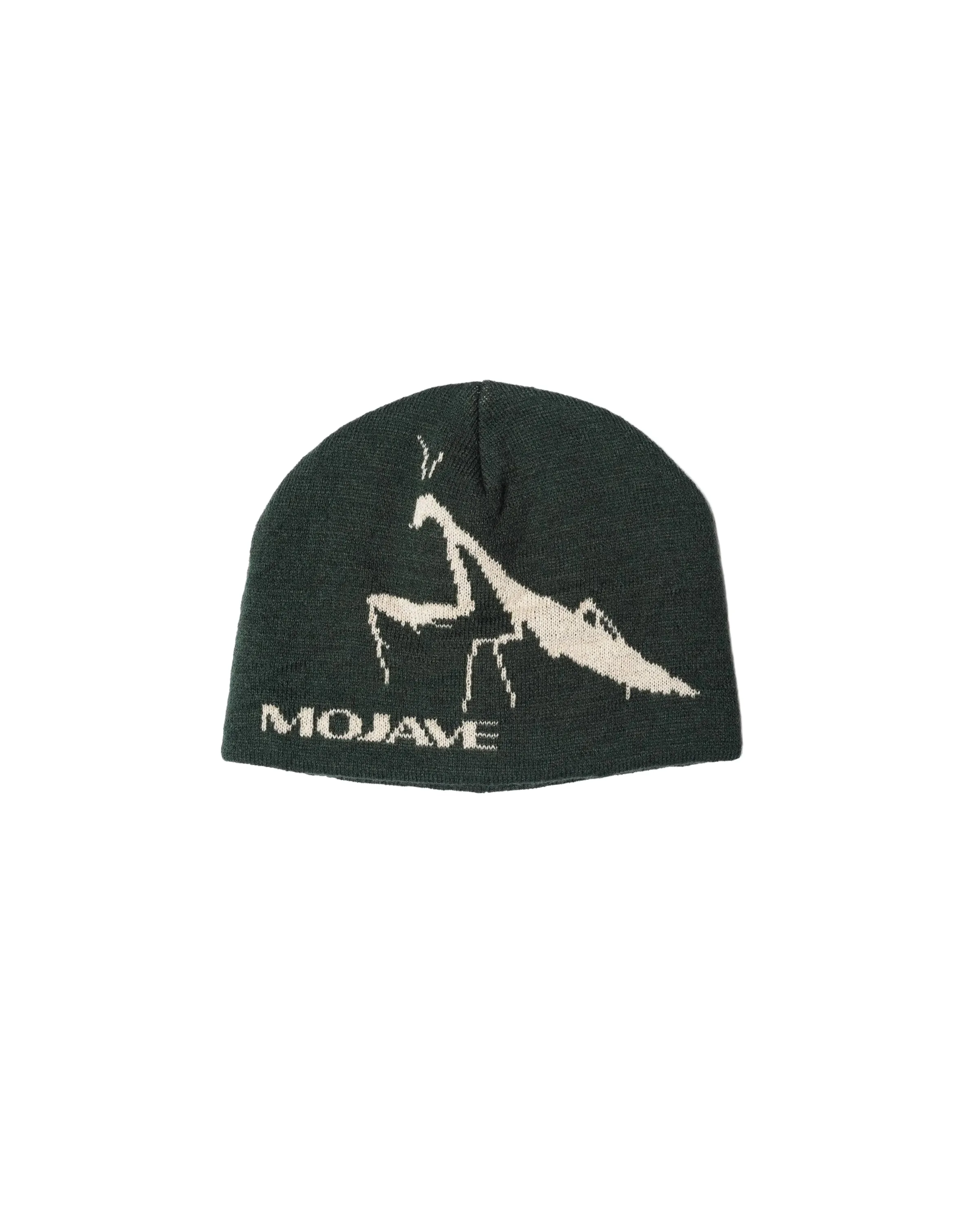 Mantis Skully Beanie Emerald Cream