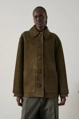 VESTE VINCENZO KAKI FONCÉ — photo 2