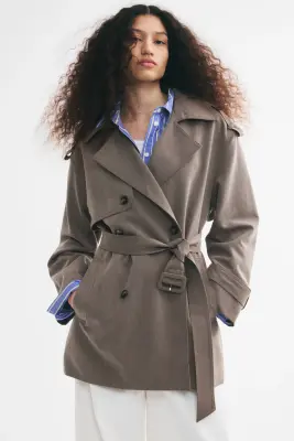 Trench-coat court - Taupe — photo 1