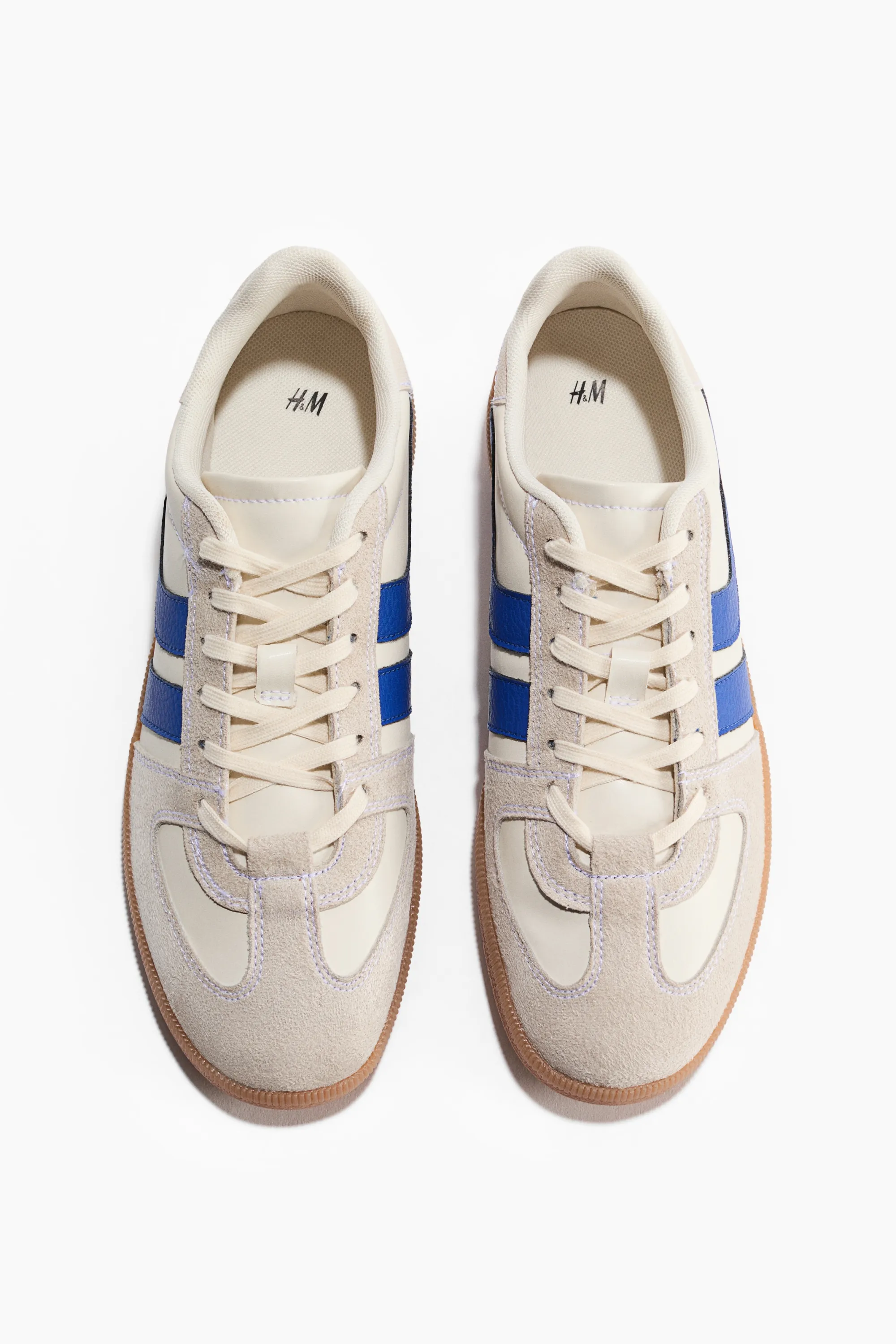 Sneakers - Beige clair/bleu