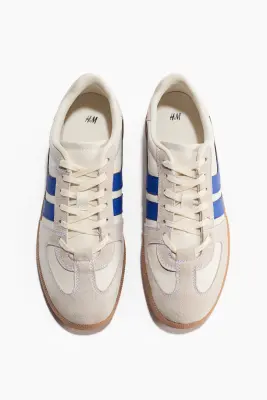 Sneakers - Beige clair/bleu — photo 1