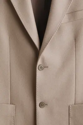 Veste Regular Fit en cachemire mélangé - Beige — photo 5