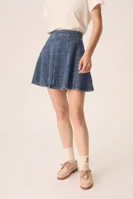 Jupe Lizandre Middle Blue — photo 2