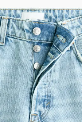 Barrel Regular Waist Ankle Jeans - Bleu denim clair — photo 5