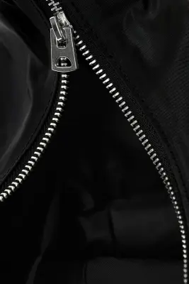 Sac à bandoulière arrondi moyen - Noir — photo 3