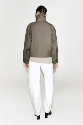 VESTE FAÇON TRENCH-COAT EN MÉLANGE DE LAINE - PIERRE-BRUN CHINÉ — photo 4