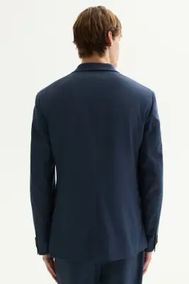 Veste Slim Fit - Bleu foncé — photo 3