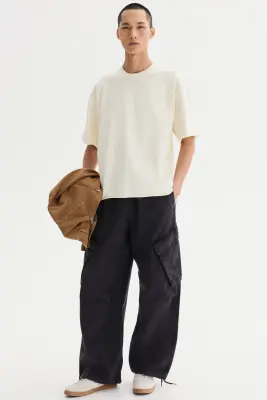 T-shirt boxy Oversized Fit - Blanc — photo 1