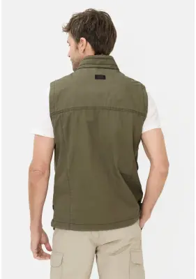 CAMEL ACTIVE GILET REPORTER Kaki — photo 4