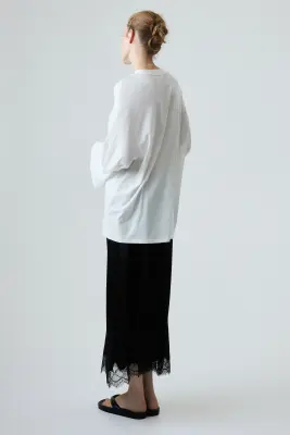 MAMA Slip skirt avec dentelle - Noir — photo 1