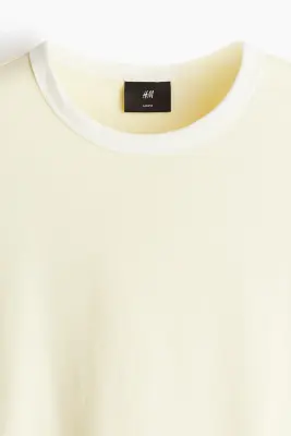 T-shirt boxy Loose Fit - Jaune clair — photo 4