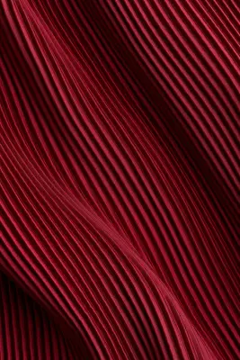 Robe froissée avec cordons de serrage - Rouge foncé — photo 4