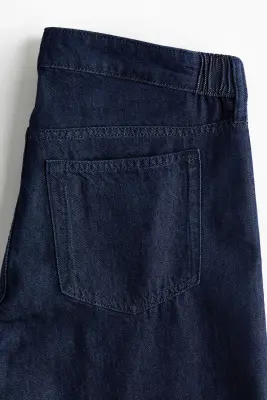 MAMA Wide Low Jeans - Bleu denim foncé — photo 4