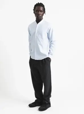 False Collar Shirt in Sky Blue Oxford — photo 2