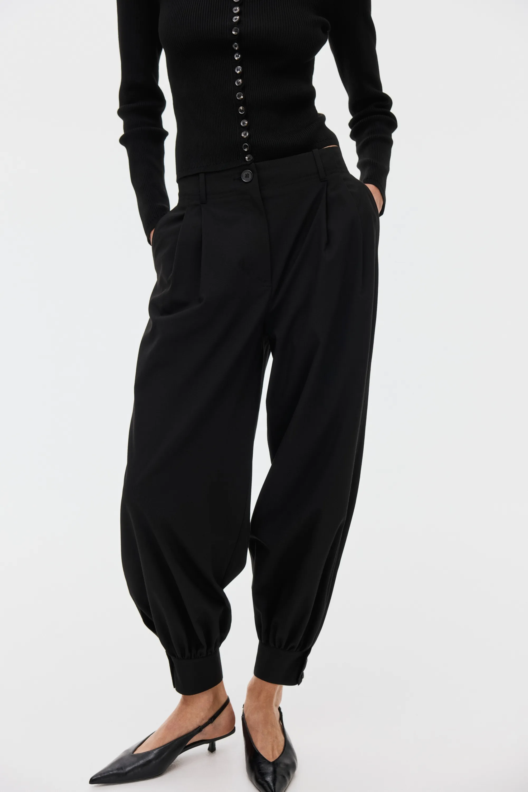 Pantalon à jambes ballon - Noir
