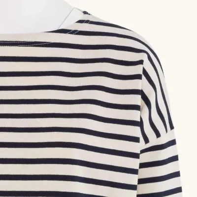 Marinière Ecru / Marine oversized — photo 2