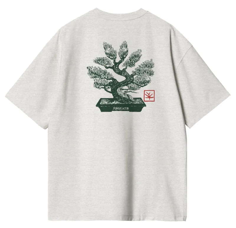 T-shirt Magenta Bonsai tee – Ash