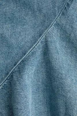 Jupe asymétrique en denim - Bleu denim clair — photo 4