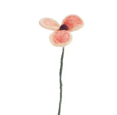Fleur coquelicot Poppy en laine – Aveva — photo 5