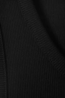 Débardeur côtelé classique - Noir — photo 1