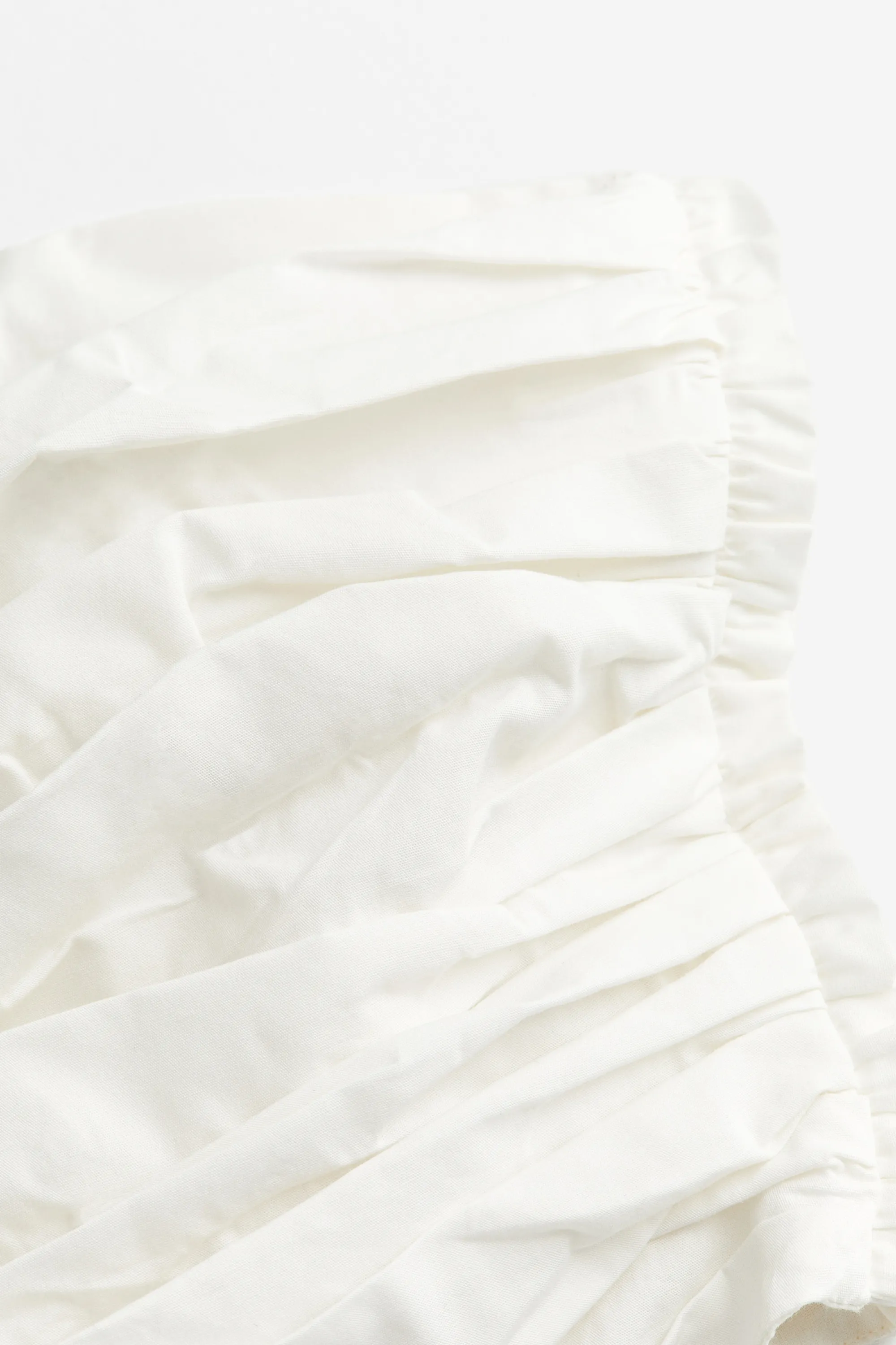 Top bandeau à effet drapé - Blanc