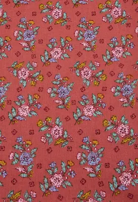 Coupon 3 m en coton fleuri — photo 2