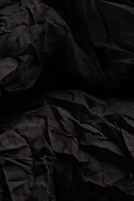 Robe portefeuille en tissu texturé - Noir — photo 1