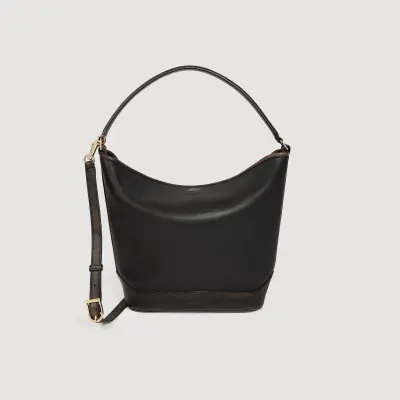 Sac seau TANGOSO en cuir vieilli