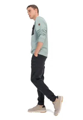 CAMEL ACTIVE PANTALON BAS ELASTIQUE GRANDE LONGUEUR Marine — photo 5