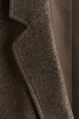 Manteau à fermeture droite - Taupe foncé — photo 4
